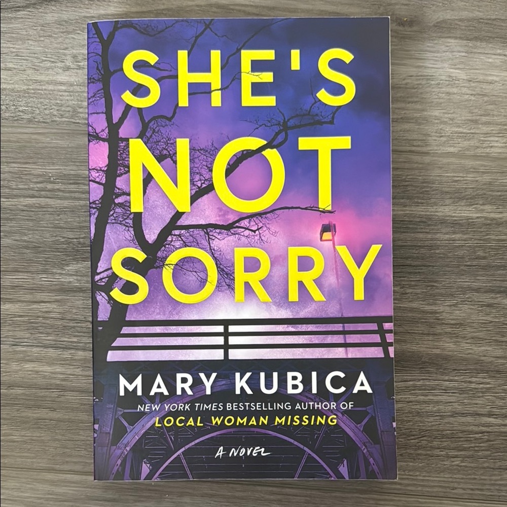 She's Not Sorry by Mary Kubica Book